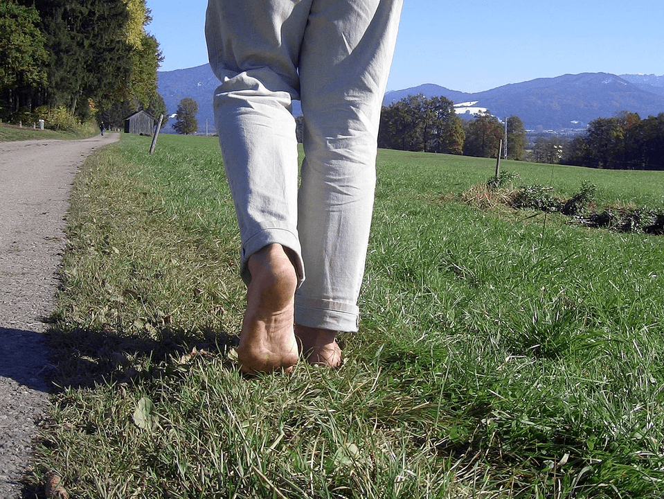 Walking barefoot helps increase potency